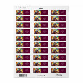 Étiquette Imaginaire Cute Otter Couleurs Danse (Feuille entière)