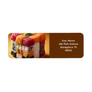 Étiquette Imaginaire Cute Sushi Petit Cube