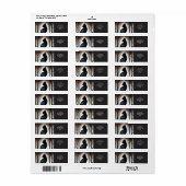 Étiquette Imaginaire Cute Vivid Forêt de Chat Noir (Feuille entière)