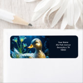 Étiquette Imaginaire Cute Vivid Verre Fleurs de canard (En situation)