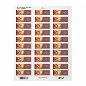 Étiquette Imaginaire Flamme mignonne Phoenix augmente (Feuille entière)