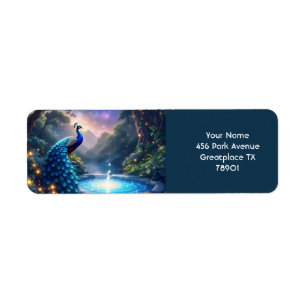 Étiquette Imaginaire mignon Nuit Poudre Peacock