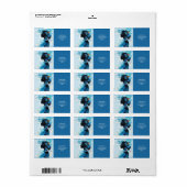 Étiquette Imaginaire mignon printemps fille oiseau (Feuille entière)