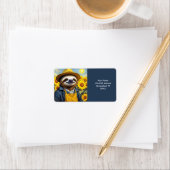 Étiquette Imaginaire mignon Sloth Van Gogh (En situation)