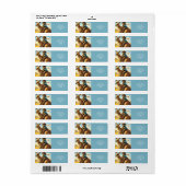 Étiquette Imaginaire mignon Wombat Kangaroo Koala (Feuille entière)