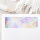 Étiquette Imaginaire pastel blanc (En situation)