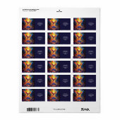 Étiquette Imaginaire Prisme mignonne Phoenix se lève (Feuille entière)