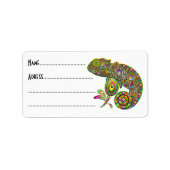 Étiquette Imaginaire psychédélique de Chameleon (Devant)