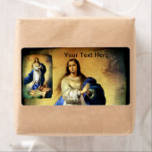 Étiquette Immaculée conception de la Vierge Marie - Murillo (En situation)