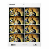 Étiquette Immaculée conception de la Vierge Marie - Murillo (Feuille entière)