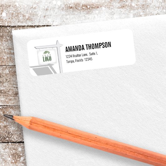 Étiquette Immobilier Professionnel Ajouter votre logo Person