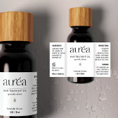 Étiquette imperméable 1 OZ/30ml de bouteille de go