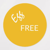 Étiquette imperméable antiallergique du produit (Design 2)