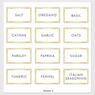 Étiquette imperméable contemporain pour bocaux à é