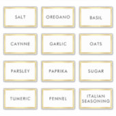 Étiquette imperméable contemporain pour bocaux à é (Devant)