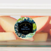 Étiquette imperméable pour violet Bain et soins du (Apposé)