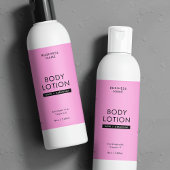 Étiquette imperméable rose moderne 8 OZ Cosmo