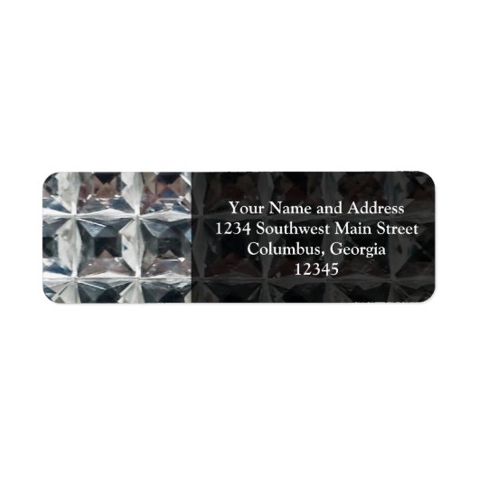 Étiquette Impression bloc glace cristal (Devant)