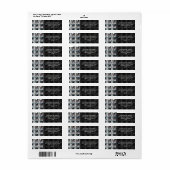 Étiquette Impression bloc glace cristal (Feuille entière)