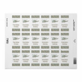 Étiquette Impression camouflage Hélicoptère Armée Garçons Fê (Feuille entière)