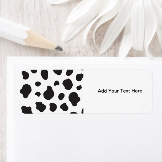 Étiquette Impression De Vache, Motif De Vache, Spots De Vach (En situation)