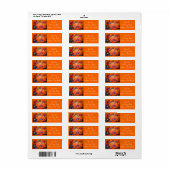 Étiquette Impression D'Orange (Feuille entière)