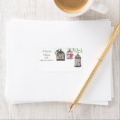 Étiquette Imprimer votre propre Fête des mariées Mod Bird Ca (En situation)