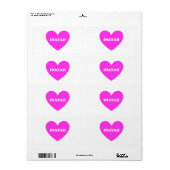 Étiquette Inayah (Feuille entière)