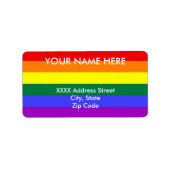 Étiquette Indicateur de la fierté arc-en-ciel (Devant)