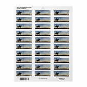 ÉTIQUETTE INDIEN SILHOUETTE (Feuille entière)