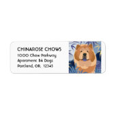 Étiquette INDIGO, boue lisse Adresse de retour Personnaliser (Devant)