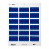 Étiquette indigo palette (Feuille entière)