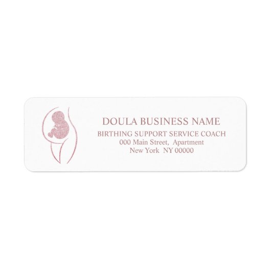 Étiquette Infirmière de grossesse Doula Coach de naissance p (Devant)