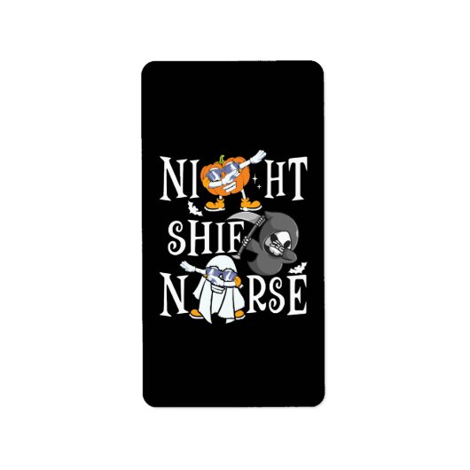 Étiquette Infirmière de nuit (Devant)