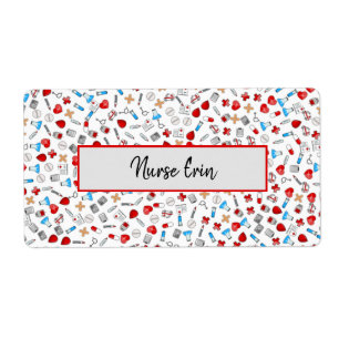 Étiquette Infirmière personnalisée, domaine Médicale et de l