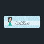 Étiquette Infirmière pour enfants<br><div class="desc">Disponible dans différents produits. Saviez-vous que vous pouvez transférer cette conception à n'importe quel produit que vous voulez vous-même. Si vous ne savez pas comment,  veuillez vérifier mon billet pour voir comment faire : bit.ly/transferdesign - Copyright clipart ©Mujka & arrière - plan paper ©DGexpress</div>