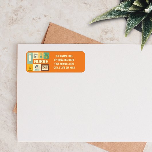 Étiquette Infirmière professionnelle Iconique Conçu