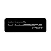 Étiquette Ingénié sur mesure par CRLDesigns.net (Devant)