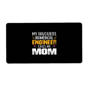 Étiquette Ingénieur Ingénieur biomédical m'appelle maman