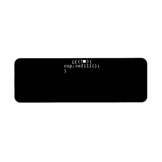 Étiquette Ingénieur logiciel de codage intelligent de rempli (Devant)