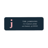 Étiquette initial en gras (Devant)