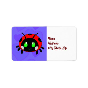 Étiquette Insecte mignon de Madame