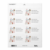 Étiquette Inséparables (Feuille entière)