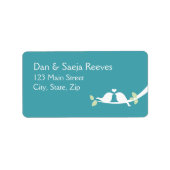 Étiquette Inséparables Aqua (Devant)