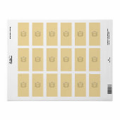 Étiquette Inséparables Brown / Tan Mariage Candy Wrapper (Feuille entière)