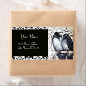 Étiquette INSÉPARABLES D'HIVER, Damask (En situation)