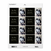 ÉTIQUETTE INSÉPARABLES HIVER (Feuille entière)