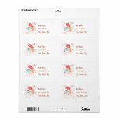 Étiquette Inséparables Mariage Valentines (Feuille entière)
