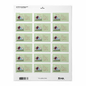 Étiquette Inséparables mignons de mistletoe Notre premier No (Feuille entière)