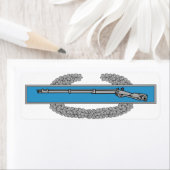 Étiquette Insigne de l'Infanteur de combat CIB Armée Vétéran (En situation)